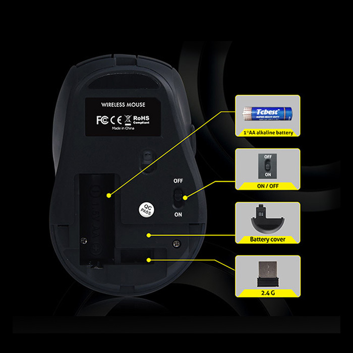 KY-R518 latest & High-end silent wireless mouse 9