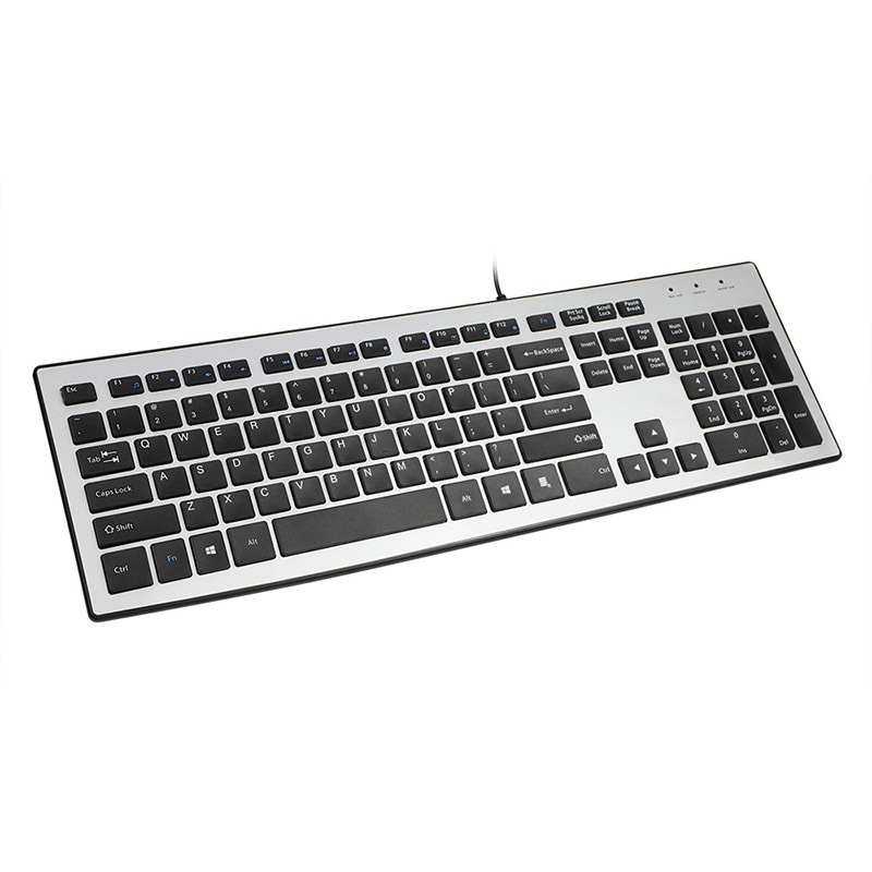 Ultrathin Slim wear resistant Keyboard with X Design Keycaps for PC and Laptop 8