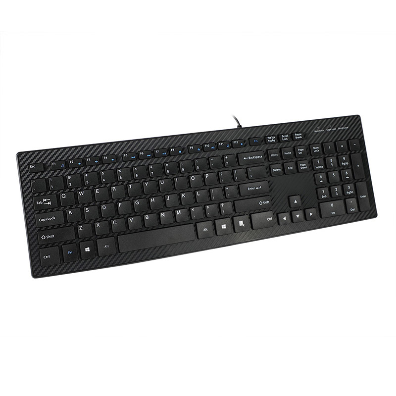 Ultrathin Slim wear resistant Keyboard with X Design Keycaps for PC and Laptop 12