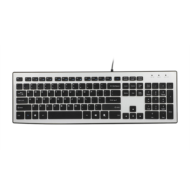 Ultrathin Slim wear resistant Keyboard with X Design Keycaps for PC and Laptop 7