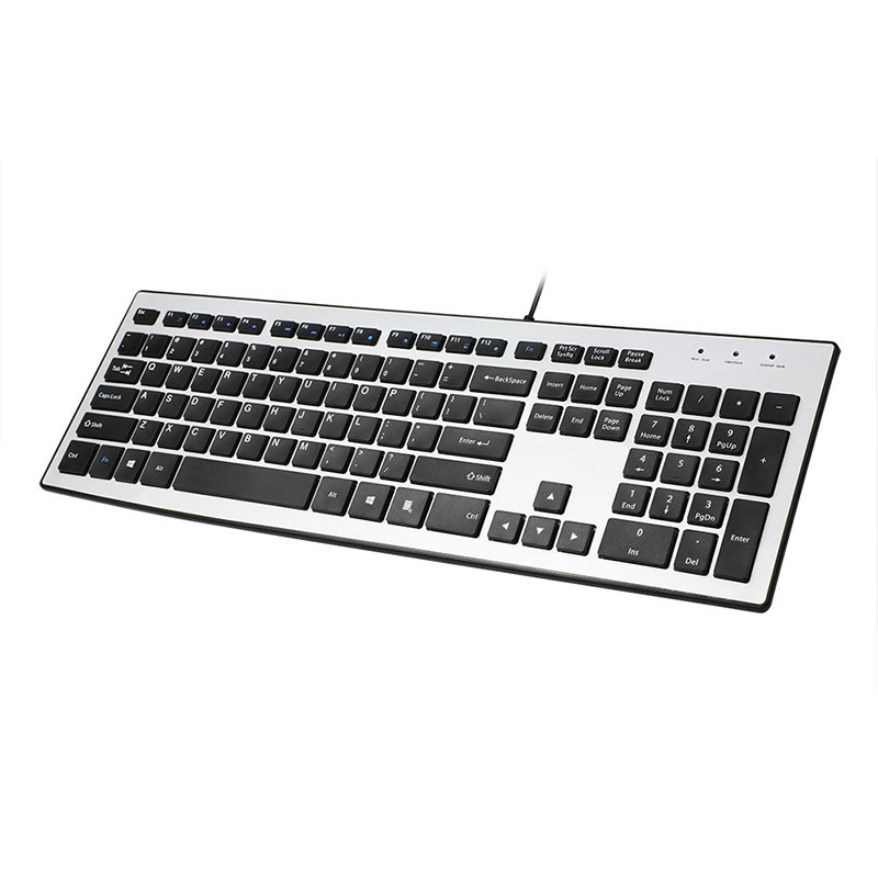 Ultrathin Slim wear resistant Keyboard with X Design Keycaps for PC and Laptop 9