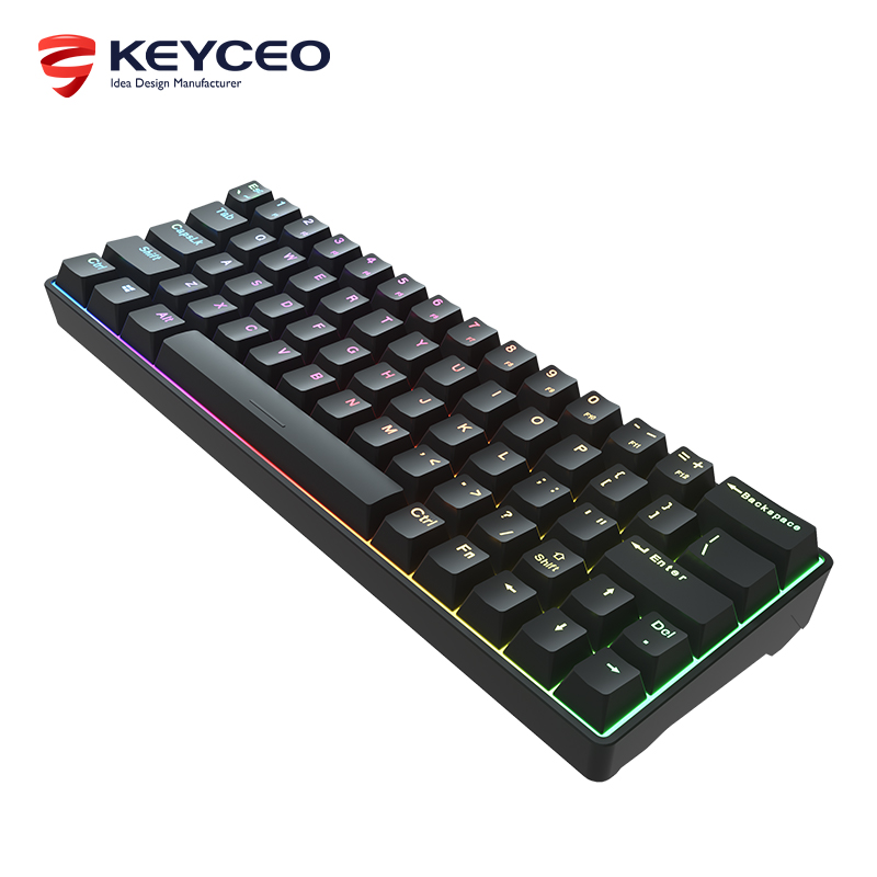 Rainbow and RGB Keyceo Brand Mechanical Keyboard and Mouse Wireless Factory 10