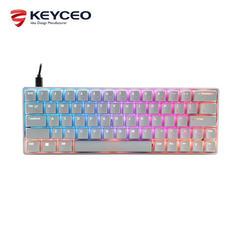 Rainbow and RGB Keyceo Brand Mechanical Keyboard and Mouse Wireless Factory 12