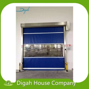 Industrial High Speed Shutter Doors Internal Fast Plastic PVC Roller Up Door