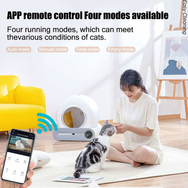 スマート猫トイレ洗面器自動猫トイレ自動洗浄サンドボックストイレ複数の猫用 13