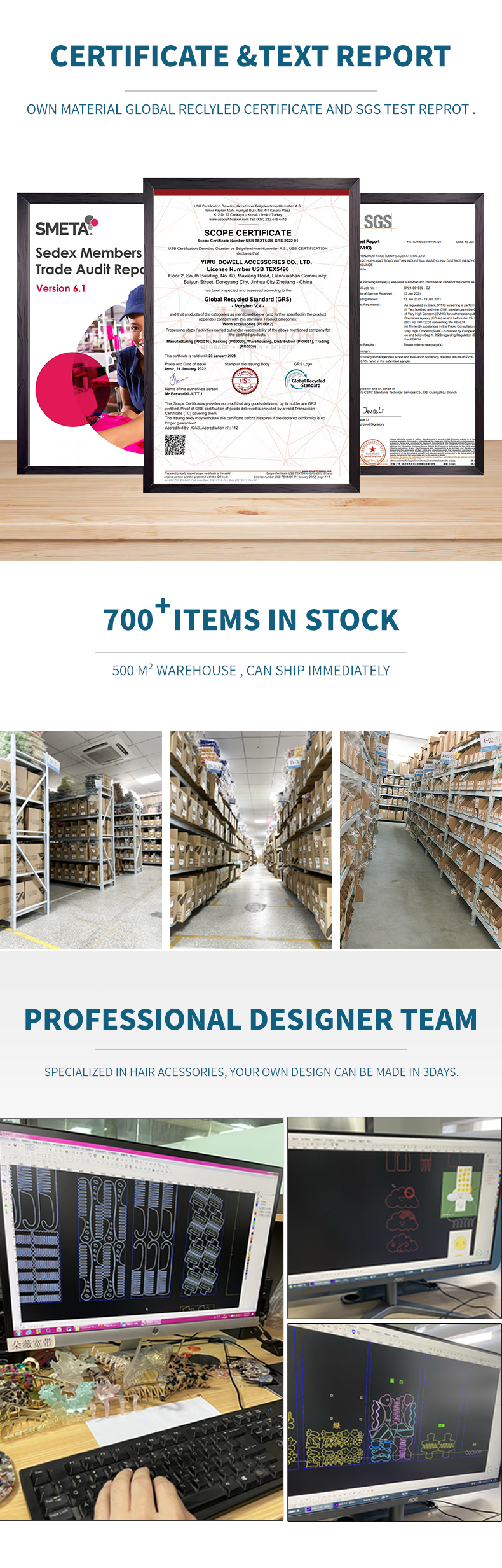 Dowell Korean Retro Marble Geometric Comb Pattern Tooth Smooth Cellulose Acetate Straight Custom Hair Comb 8