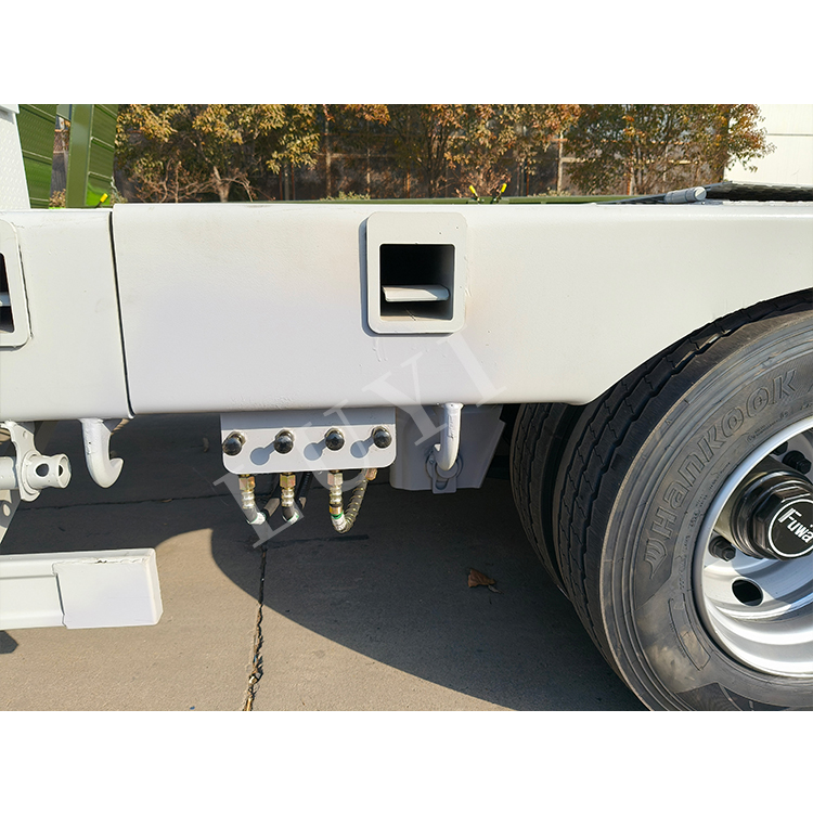 8 محور 100 طن مقطورة نصف قابلة للتمديد الهيدروليكية 13