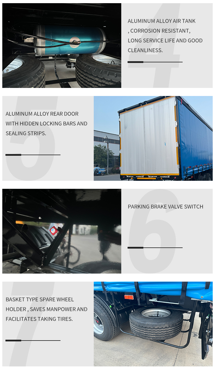 3 Axle 45ft Side Curtain Semi Trailer | LUYI 10