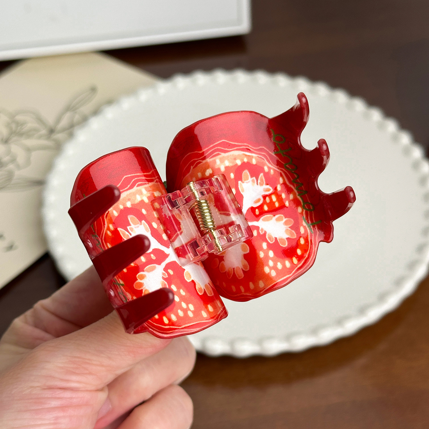 Dowell Cute Fruit Series Acrylic Claw Clip 5cm Korean Style Hair Decoration Accessories For Girls For Party 20