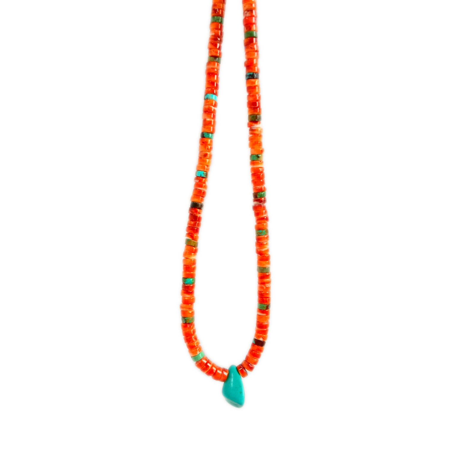 נאַטירלעך רויט ספּייני ויסטער און טערקווויז פּענדאַנט געמסטאָנע האַלדזבאַנד 13