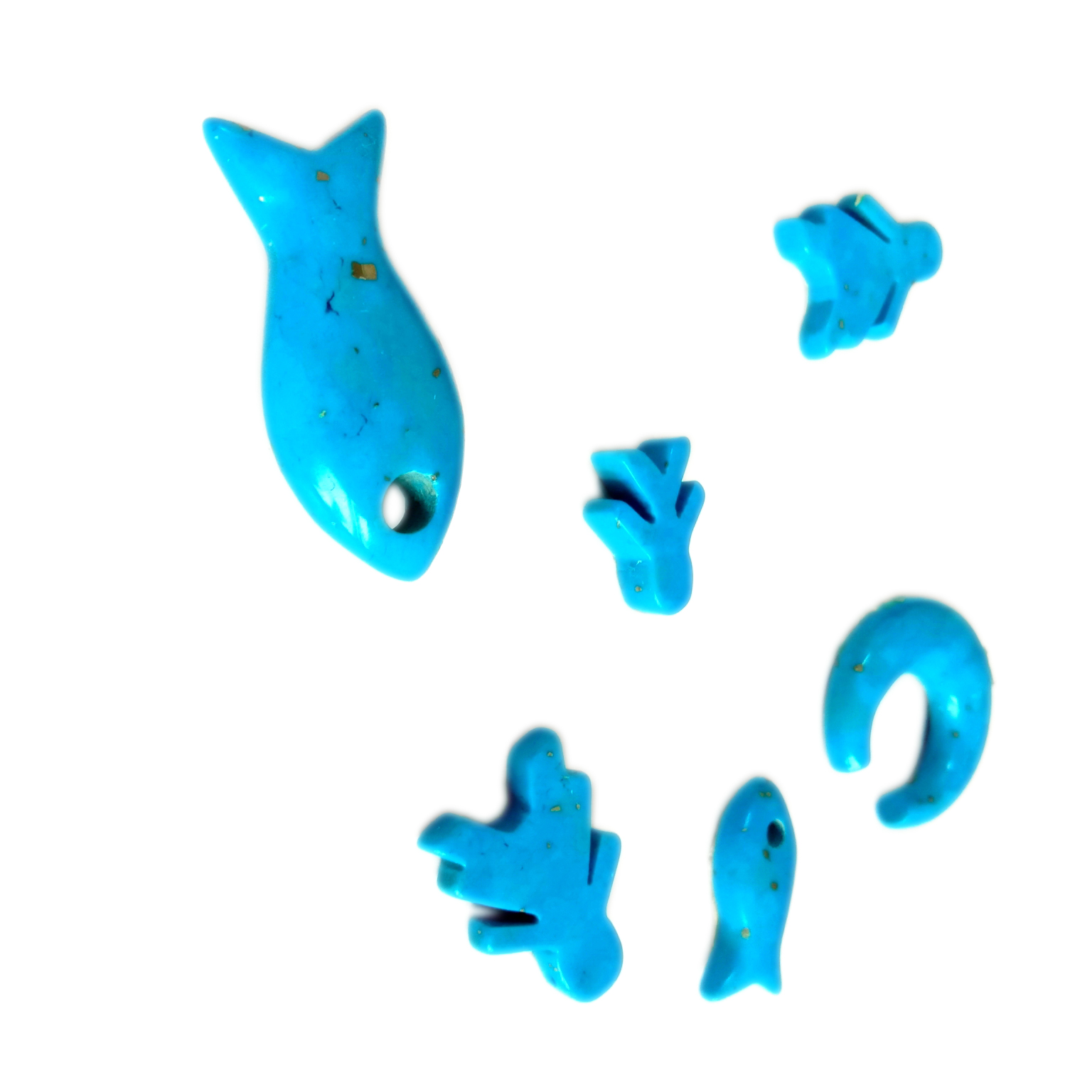 湖北中国压缩绿松石凸圆面中国宝石 Cab 11