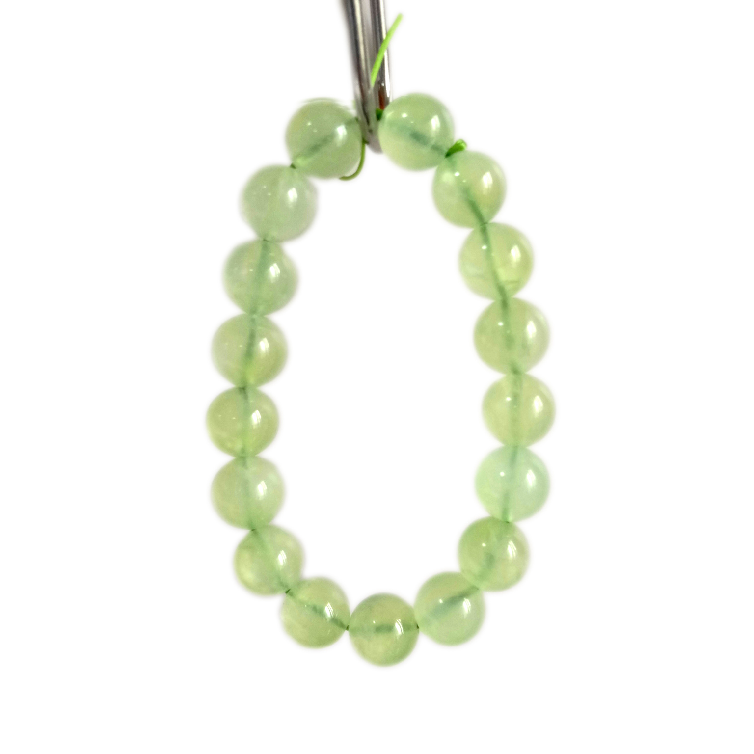 Natural Green Prehnite Bead 12mm Round Loose Healing Energy Gemstone Spacer Bead 13