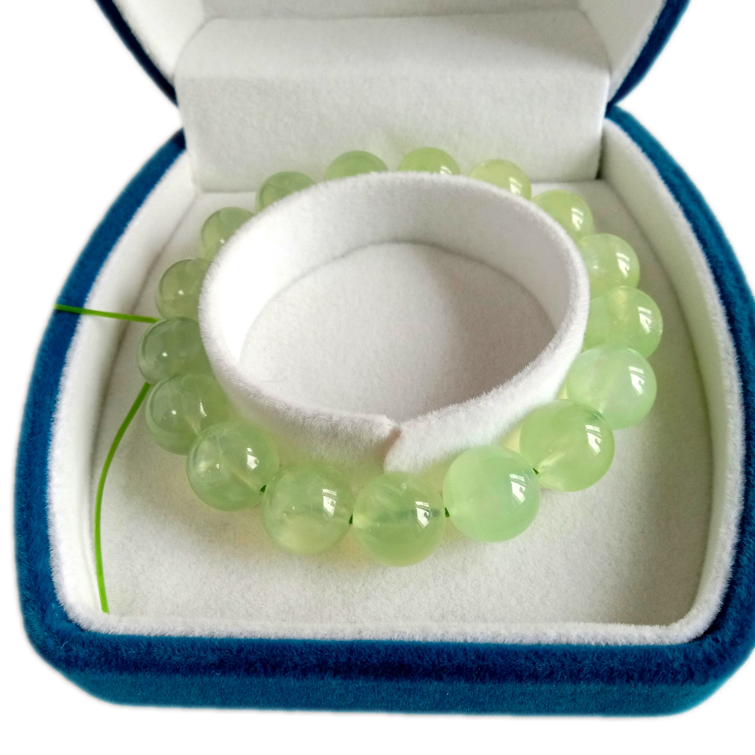 Natural Green Prehnite Bead 12mm Round Loose Healing Energy Gemstone Spacer Bead 8