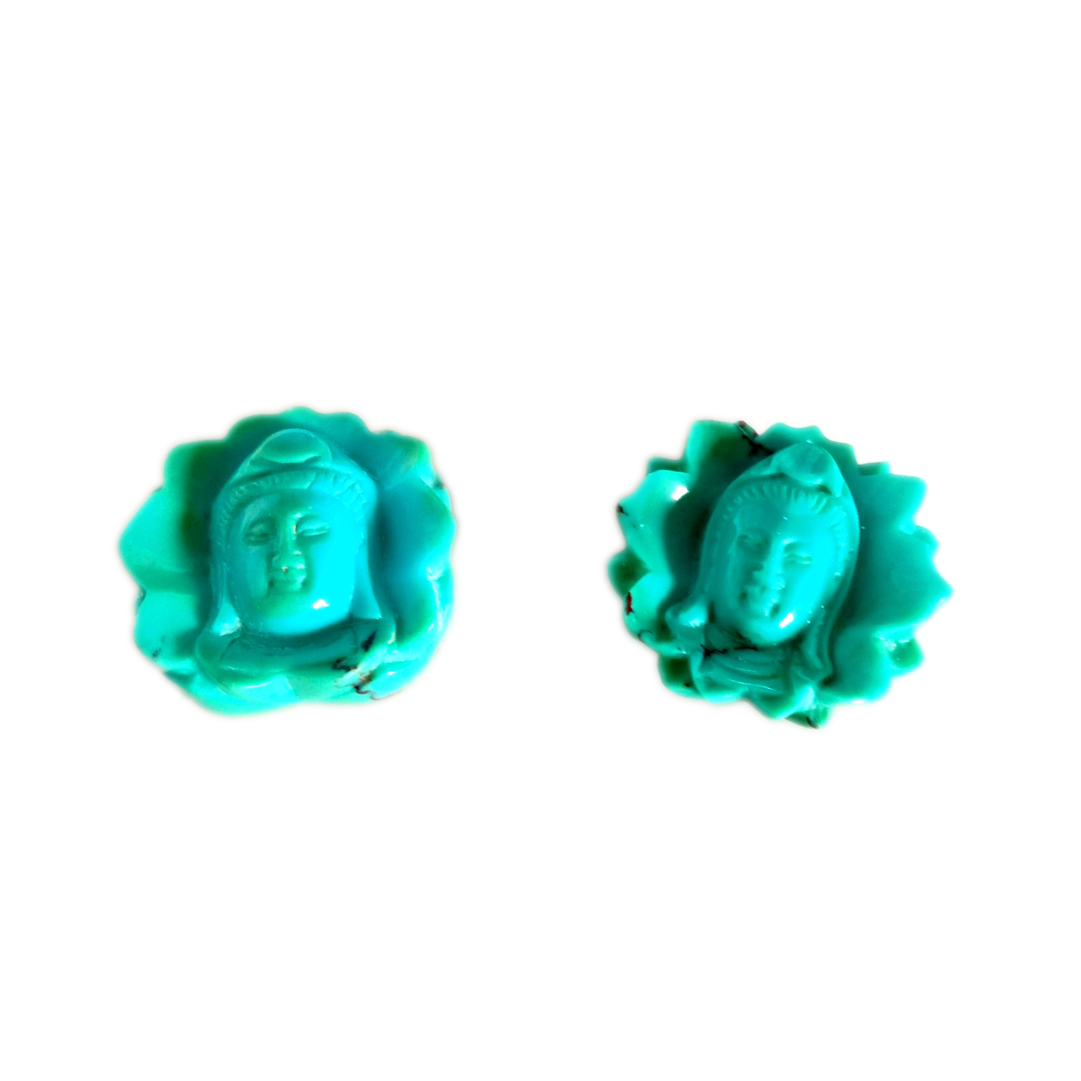 Turquoise Sana'ar Hannun Dutsen Dutsen Wuta 8MM 10MM 12MM 14MM Zaɓuɓɓuka Mafi Girma 11