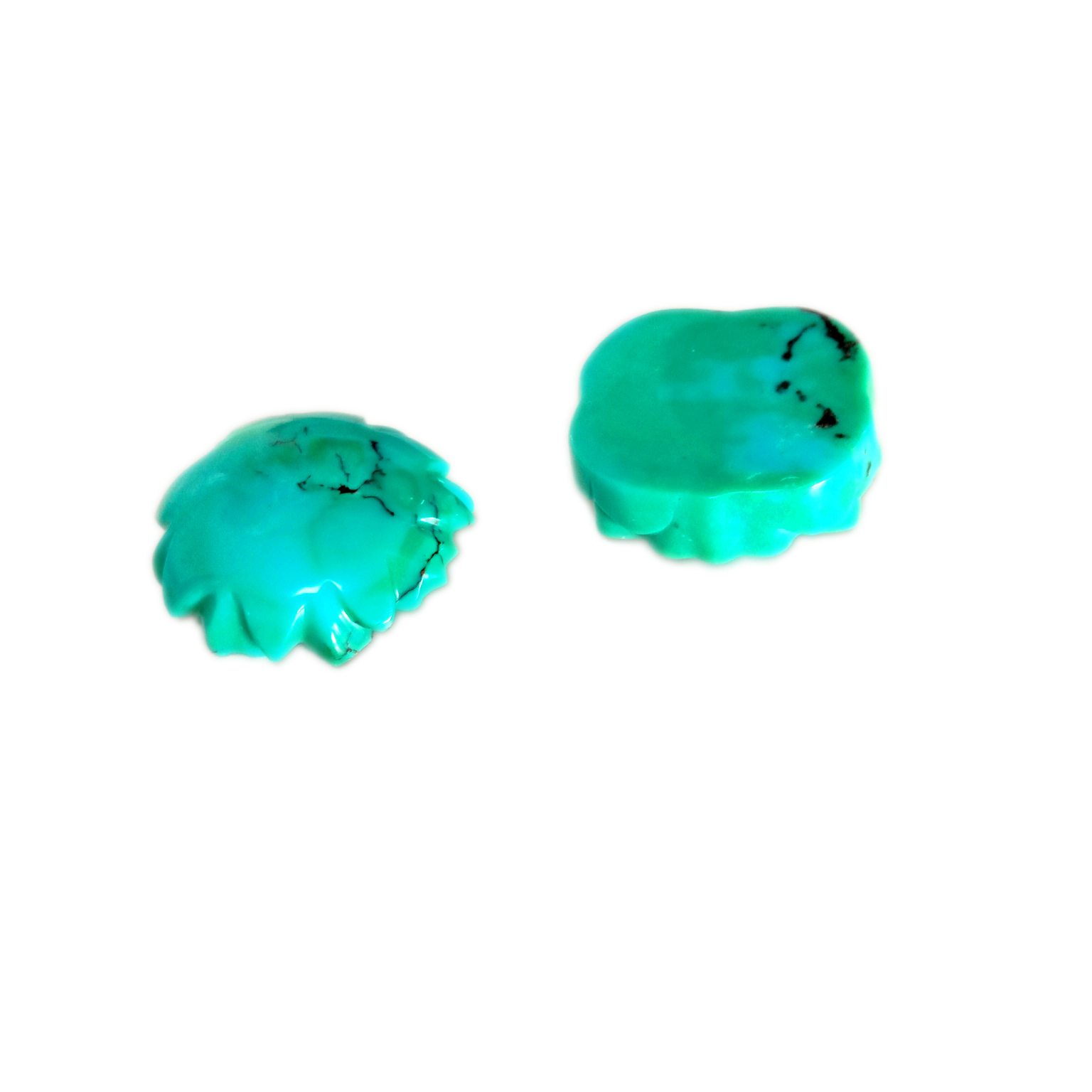 Turquoise Sana'ar Hannun Dutsen Dutsen Wuta 8MM 10MM 12MM 14MM Zaɓuɓɓuka Mafi Girma 13