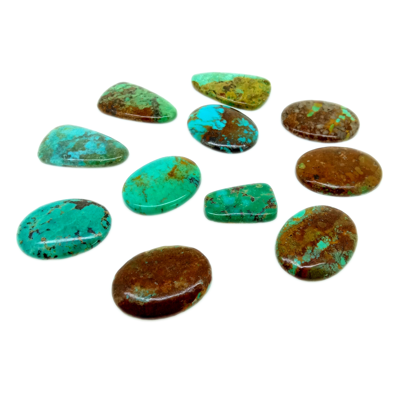 فیروزی لاٹ بلک فیروزی کابوچن قیمتی پتھر منفرد جواہرات کابوچون 10