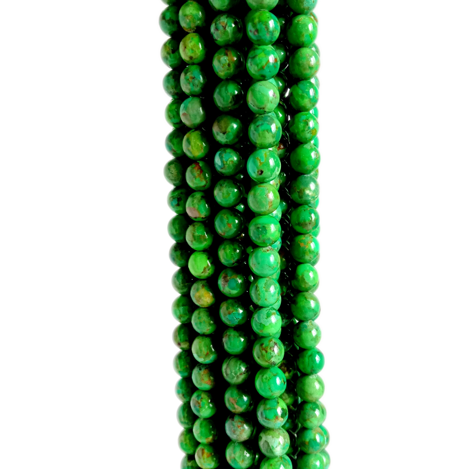 Kulaté drobné tyrkysové korálky z drahých kamenů zelené tyrkysové volné korálky 16 palců pramen 13