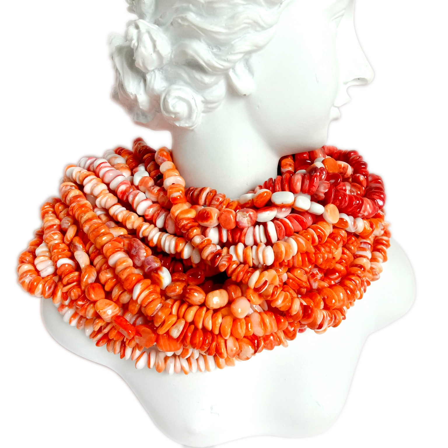 ספּייני ויסטער טשיפּס קרעלן גרייס 4-6 מם 16 אינטש סטראַנדז 9