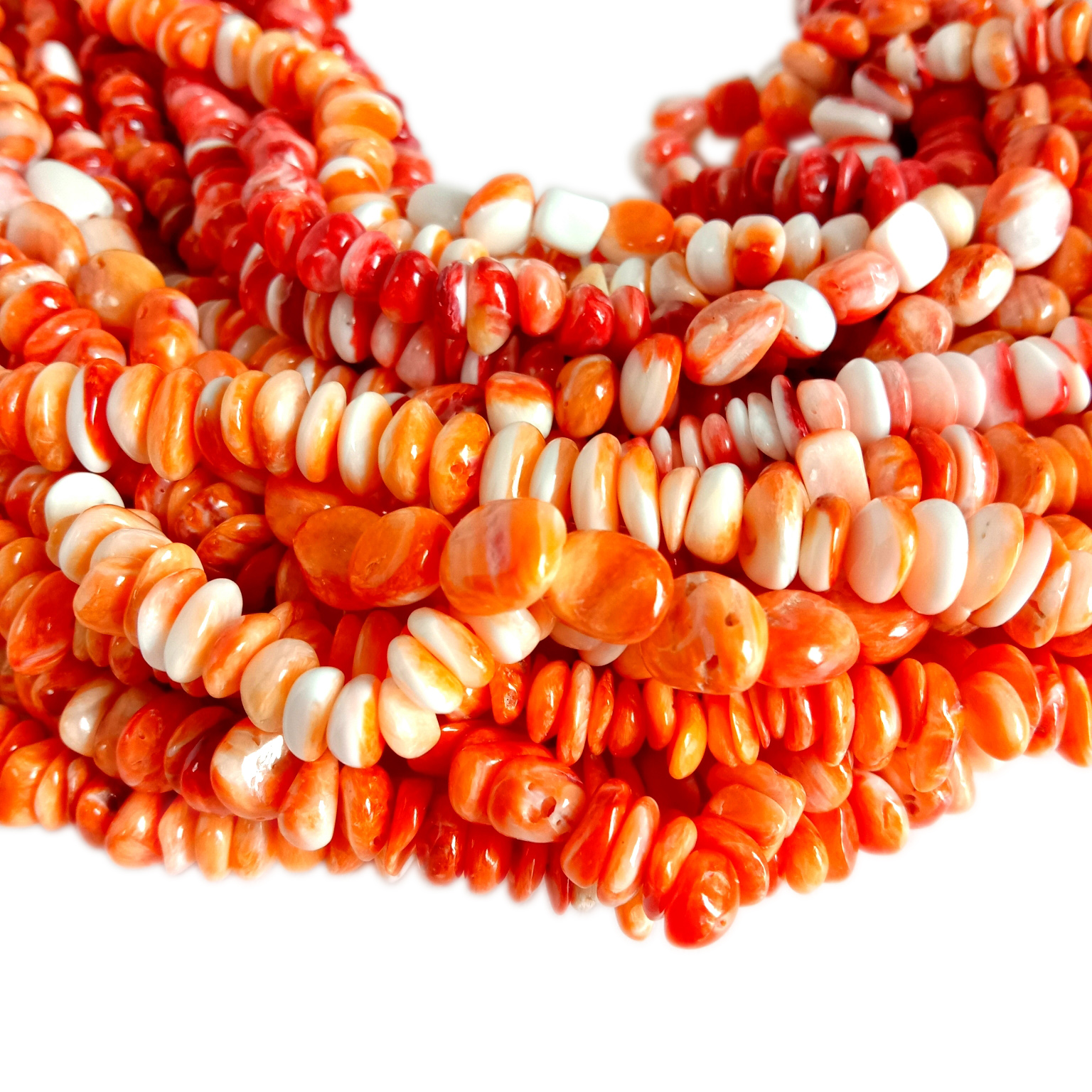 ספּייני ויסטער טשיפּס קרעלן גרייס 4-6 מם 16 אינטש סטראַנדז 11