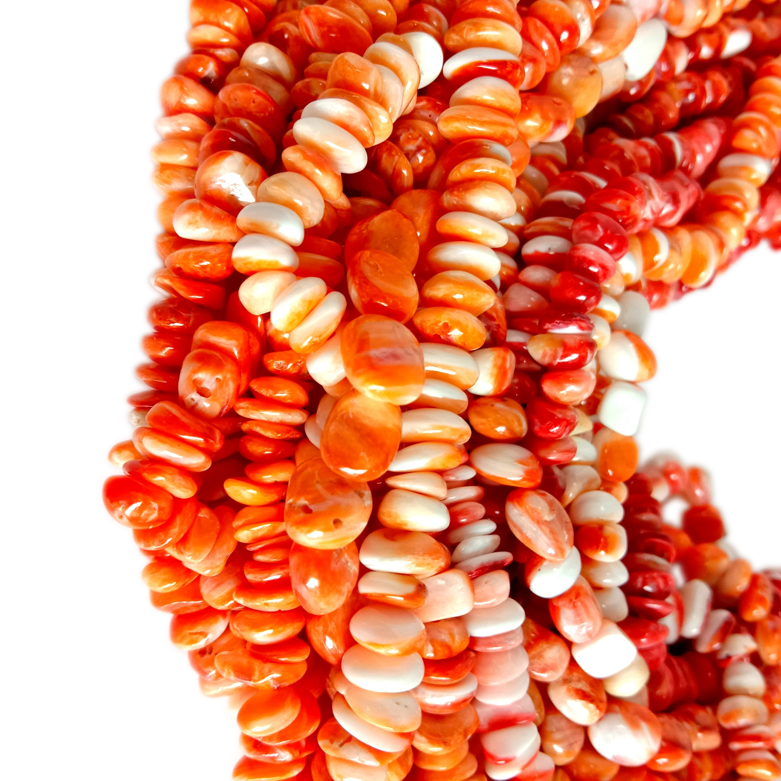 ספּייני ויסטער טשיפּס קרעלן גרייס 4-6 מם 16 אינטש סטראַנדז 10