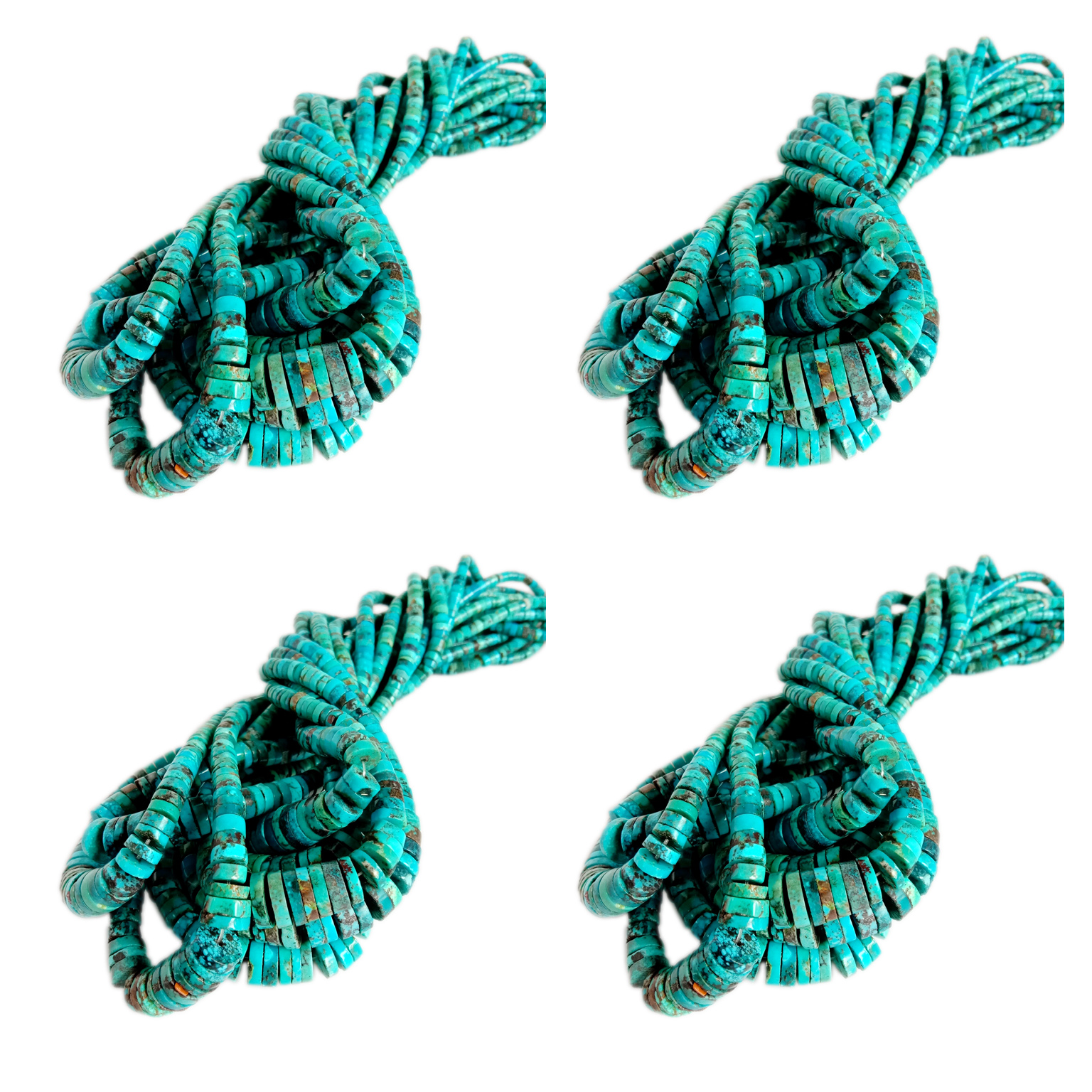 Тиркизна Heishi Wheel Spacer Beads сина Лабава мушка целосна прачка 16 инчи 12