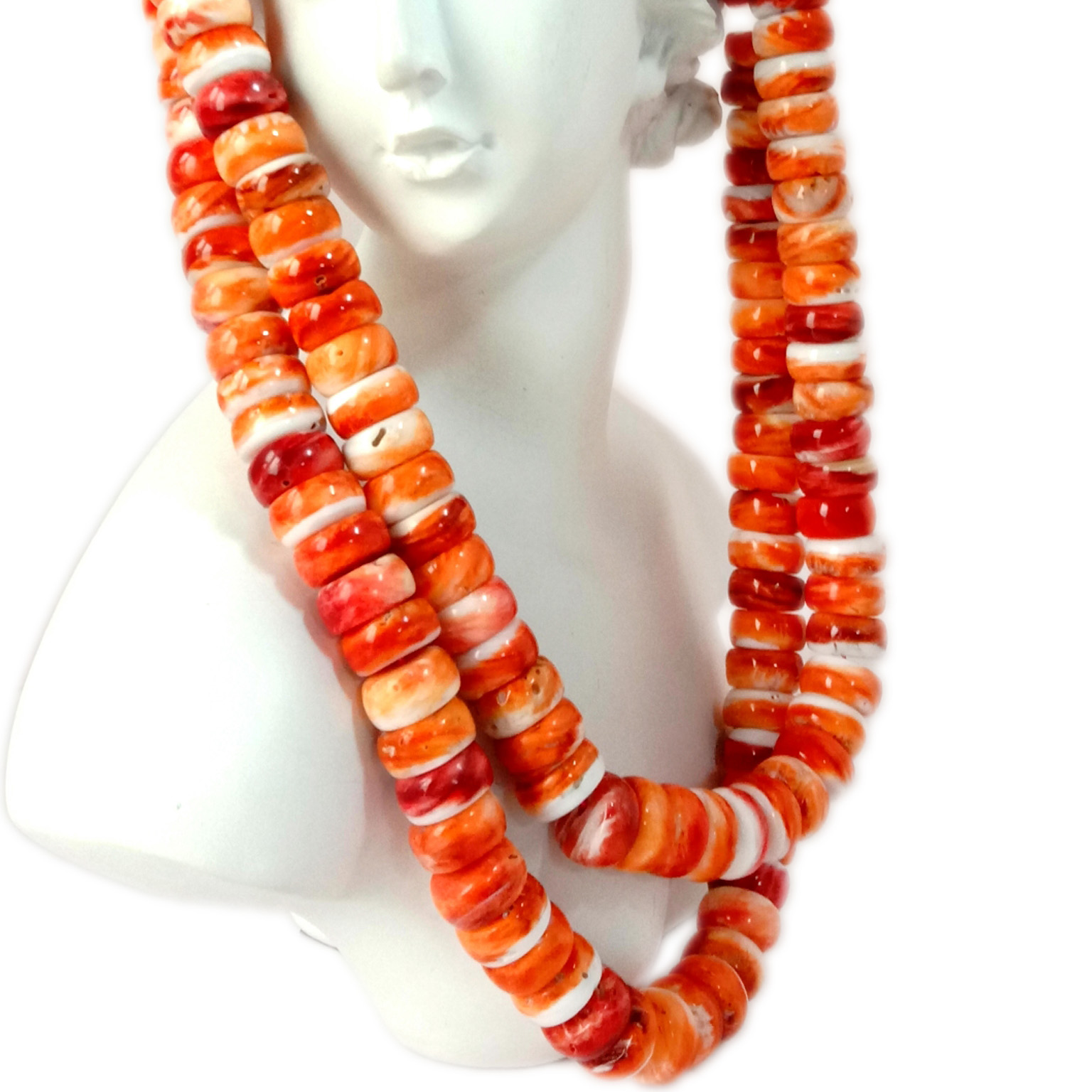 អយស្ទ័រក្រហមស្ពីីនីយក្ស 12mm គ្រាប់អង្កាំសែលការាបៀនសមុទ្រ Rondelle 8