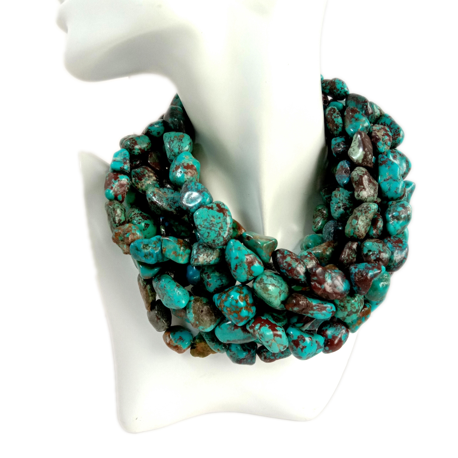 טערקווויז נאַגעט קרעלן בלוי טערקווויז קרעלן געמסטאָנע קרעלן פֿאַר דיי צירונג סופּפּליעס 9