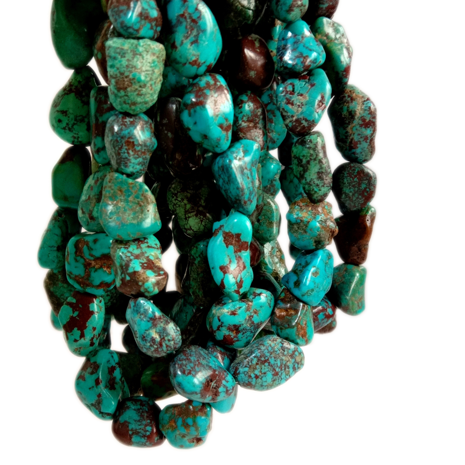 טערקווויז נאַגעט קרעלן בלוי טערקווויז קרעלן געמסטאָנע קרעלן פֿאַר דיי צירונג סופּפּליעס 11