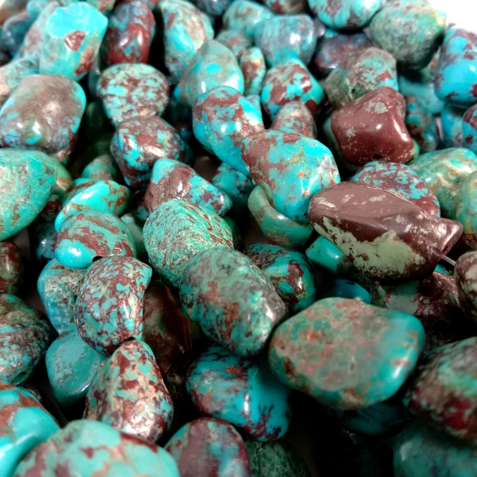 טערקווויז נאַגעט קרעלן בלוי טערקווויז קרעלן געמסטאָנע קרעלן פֿאַר דיי צירונג סופּפּליעס 13