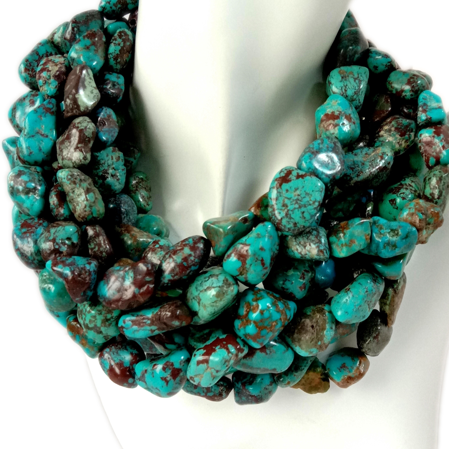 טערקווויז נאַגעט קרעלן בלוי טערקווויז קרעלן געמסטאָנע קרעלן פֿאַר דיי צירונג סופּפּליעס 8