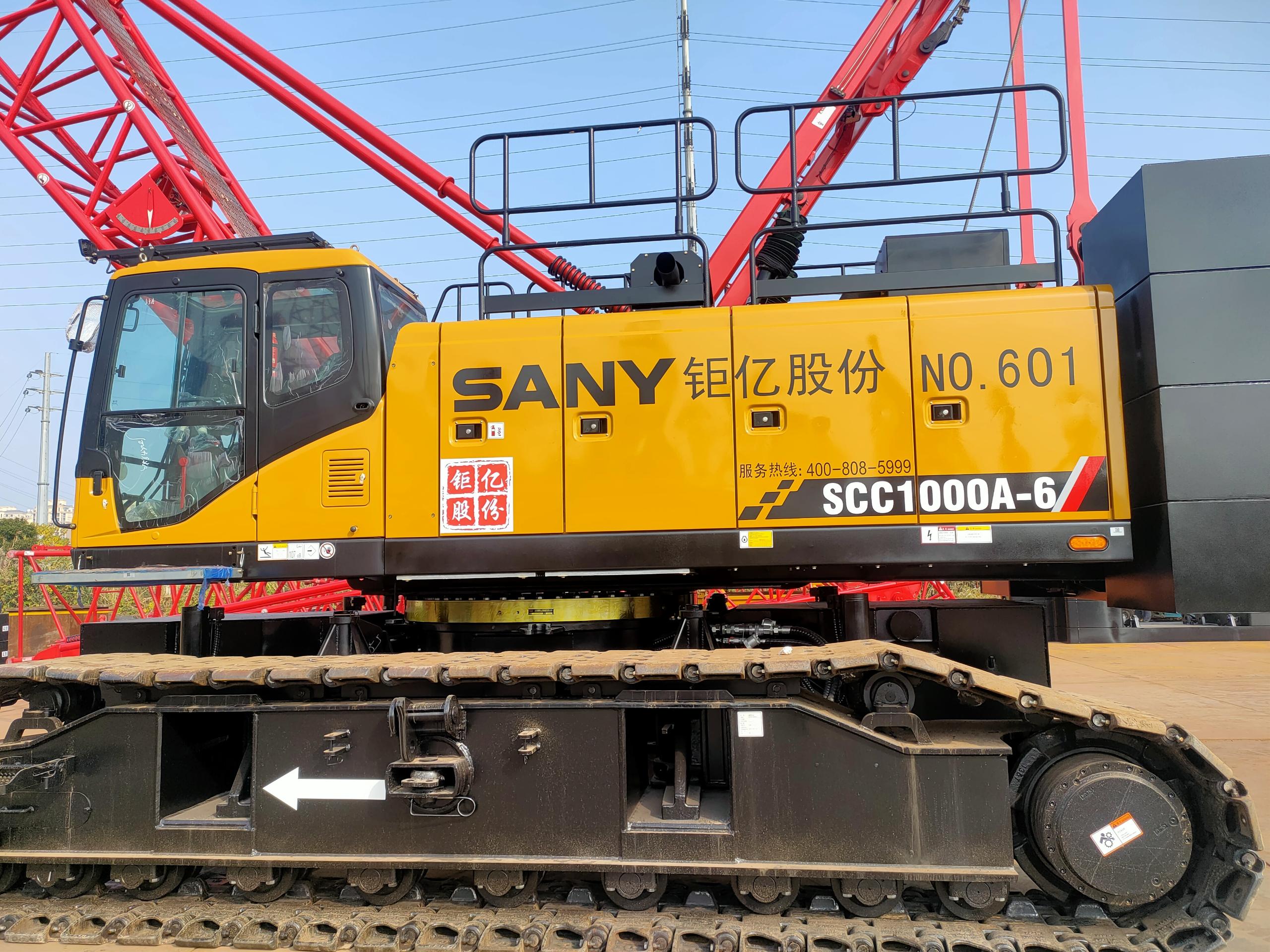 100ton Sany Used crawler crane SCC1000C used Sany crawler crane 100TON for sale 10