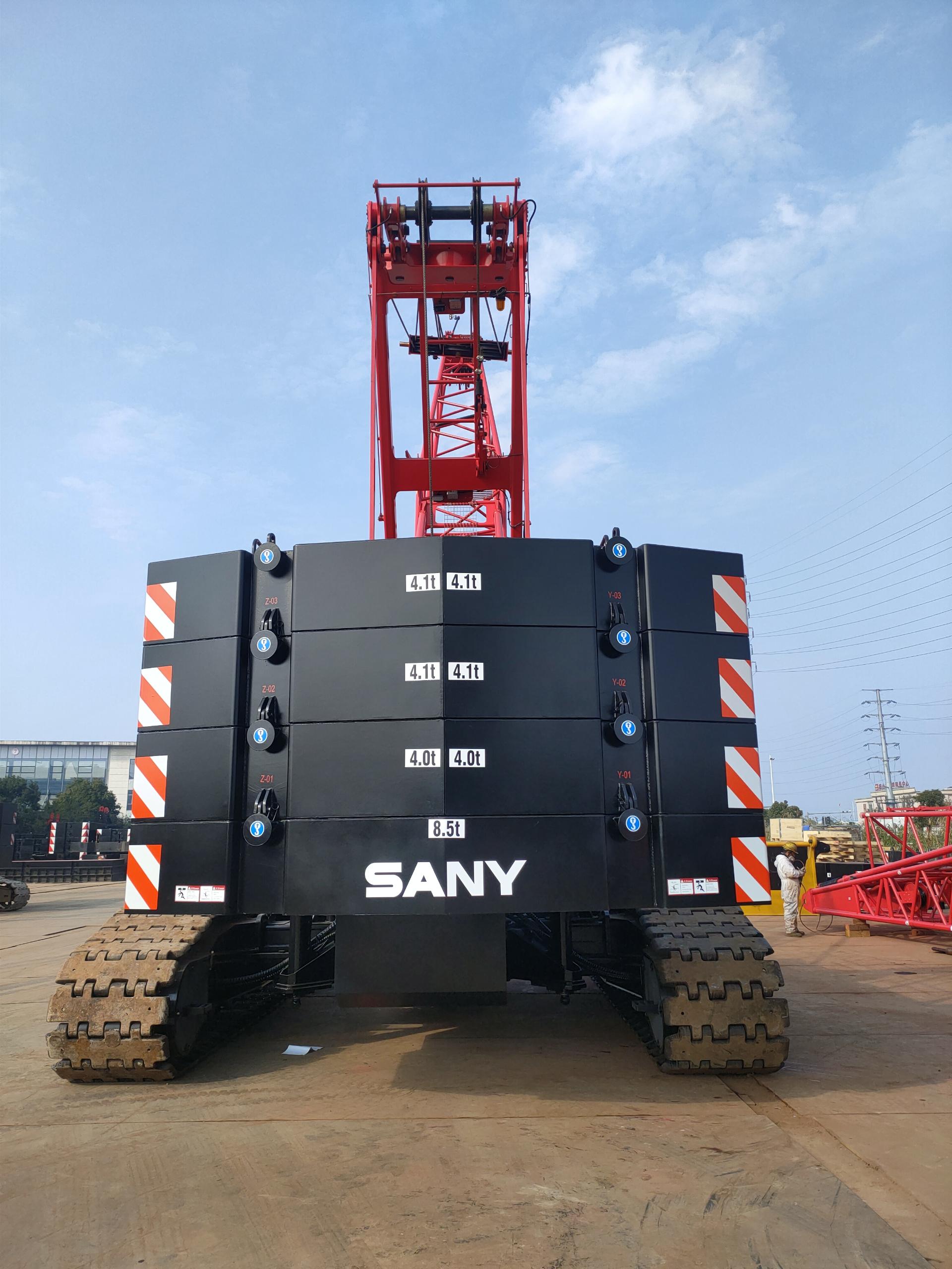 100ton Sany Used crawler crane SCC1000C used Sany crawler crane 100TON for sale 12