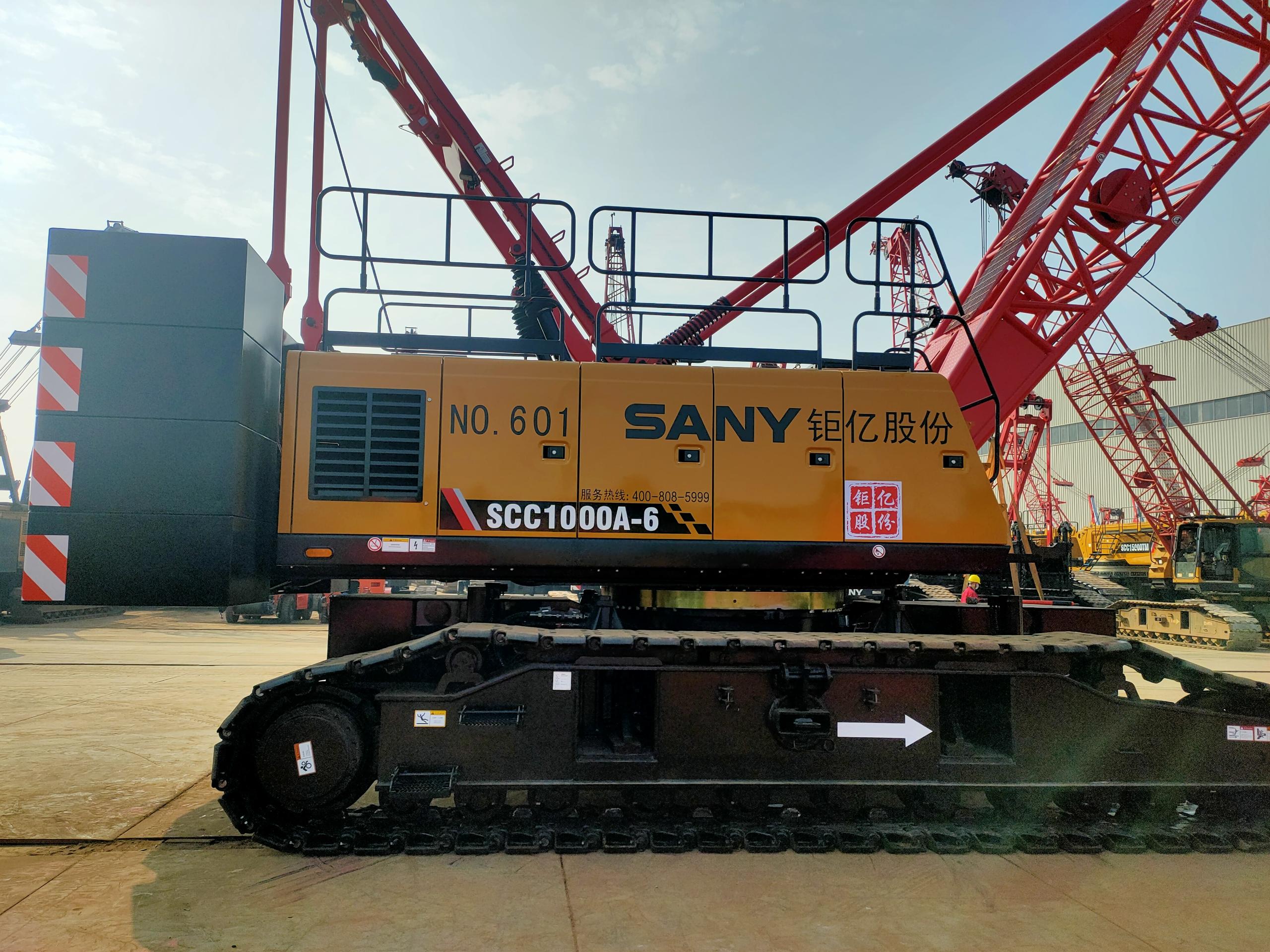100ton Sany Used crawler crane SCC1000C used Sany crawler crane 100TON for sale 11