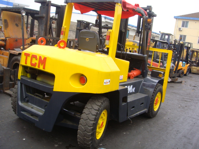 10ton used forklift TCM FD100 with good condition for sale used TCM 10t diesel forklift 10