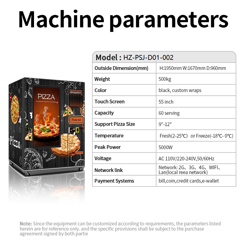 Automated Pizza Vending Machine with Heat System 16