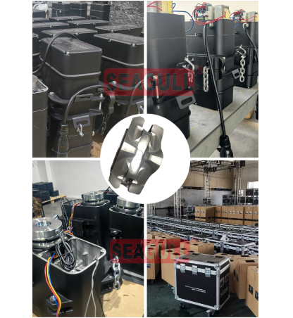 0.5-2.5T Seagull/OEM مزدوج شعاع الرافعة الخشبية سلسلة مسرح السلسلة رافعة المحرك 10