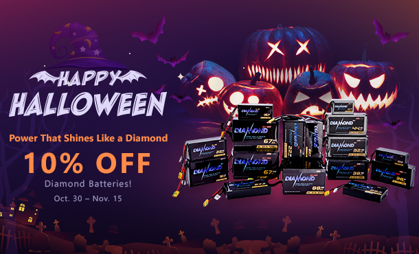 할로윈 프로모션: 다이아몬드 시리즈 반고체 리튬이온 배터리 10% 할인 1