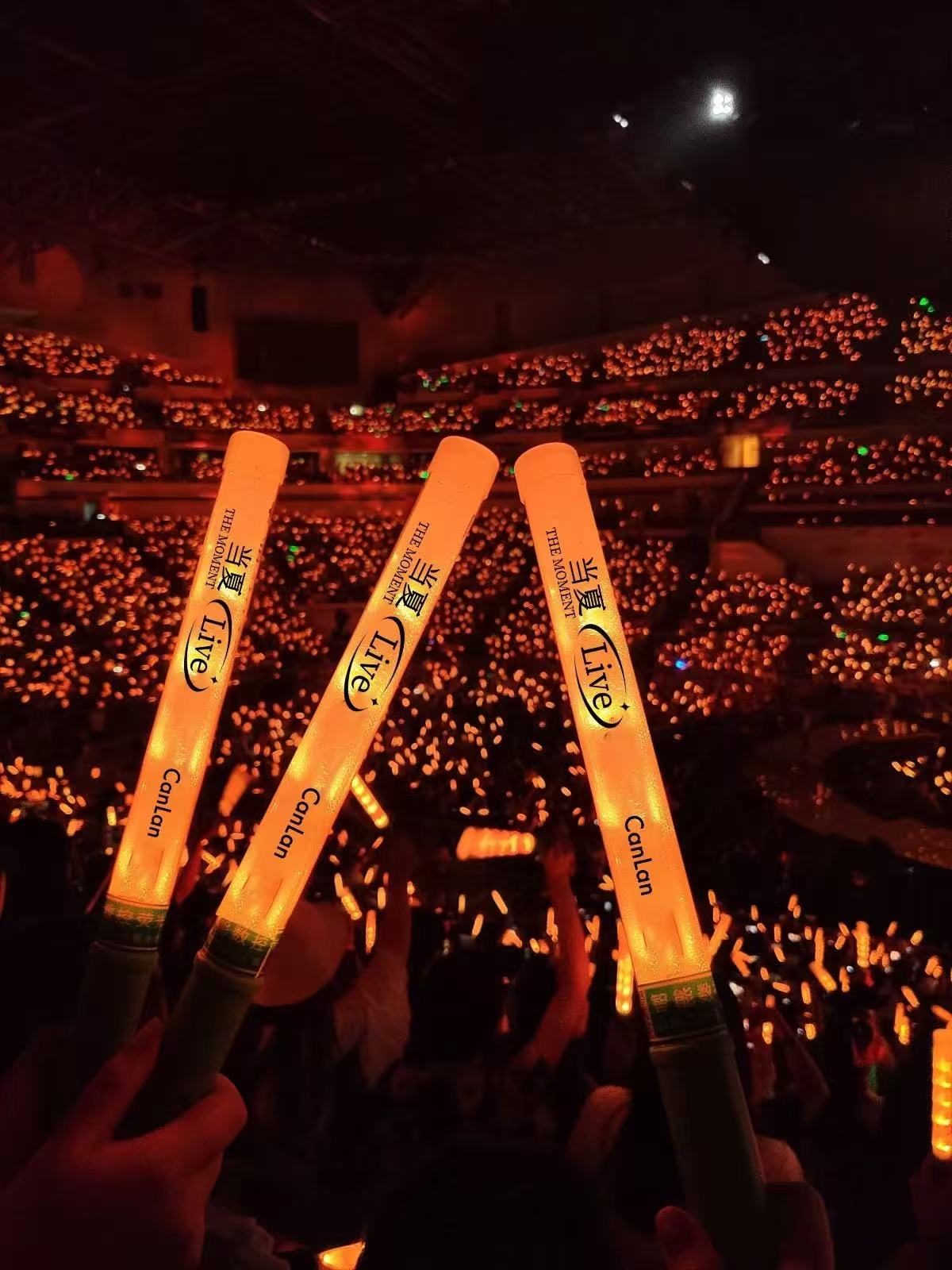 ライブコンサートイベント — 15,000本のLEDグロースティック 1