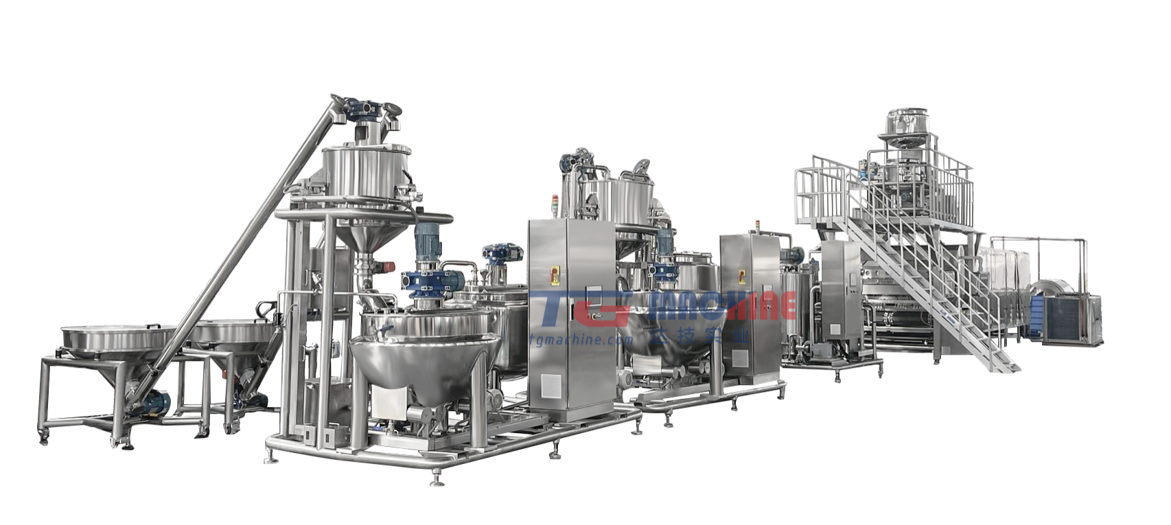 TGmachine etabli yon nouvo estanda nan fabrikasyon sirèt ak lansman yon liy pwodiksyon sirèt jelatin konplètman otomatik ak efikas. 1