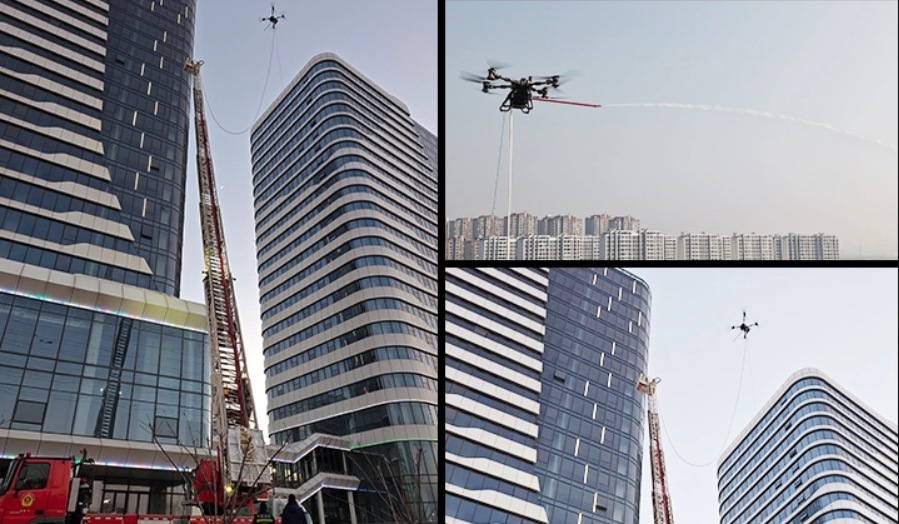 DJI FlyCart 100用T-FC100X有線消防ドローンシステム 3