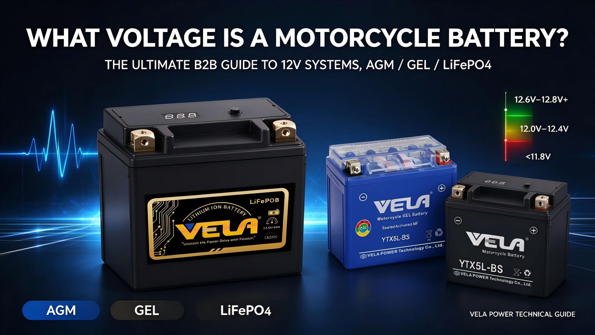 How Many Volts Is a Motorcycle Battery? The Ultimate Guide by VELA Power 1