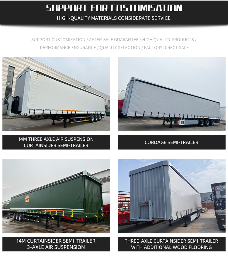 3 Axle 45ft Side Curtain Semi Trailer | LUYI 12