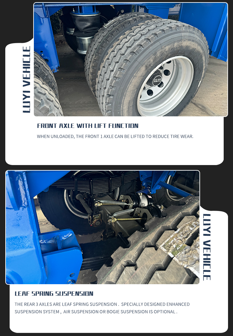 4-осевая регулируемая воздушная подвеска полуприцеп 10