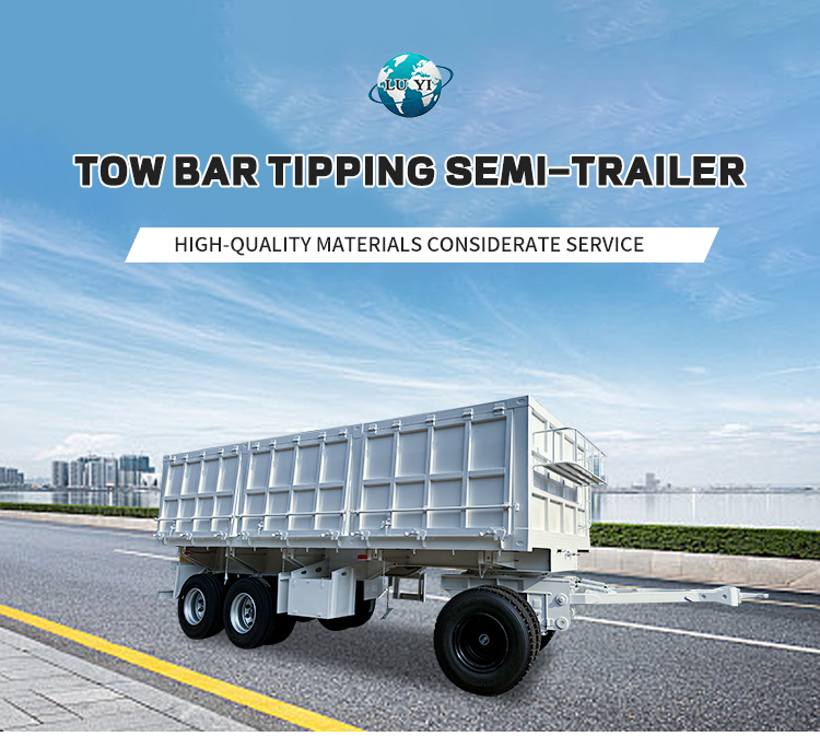 3 essieux remorque de remorquage à plusieurs étapes 8