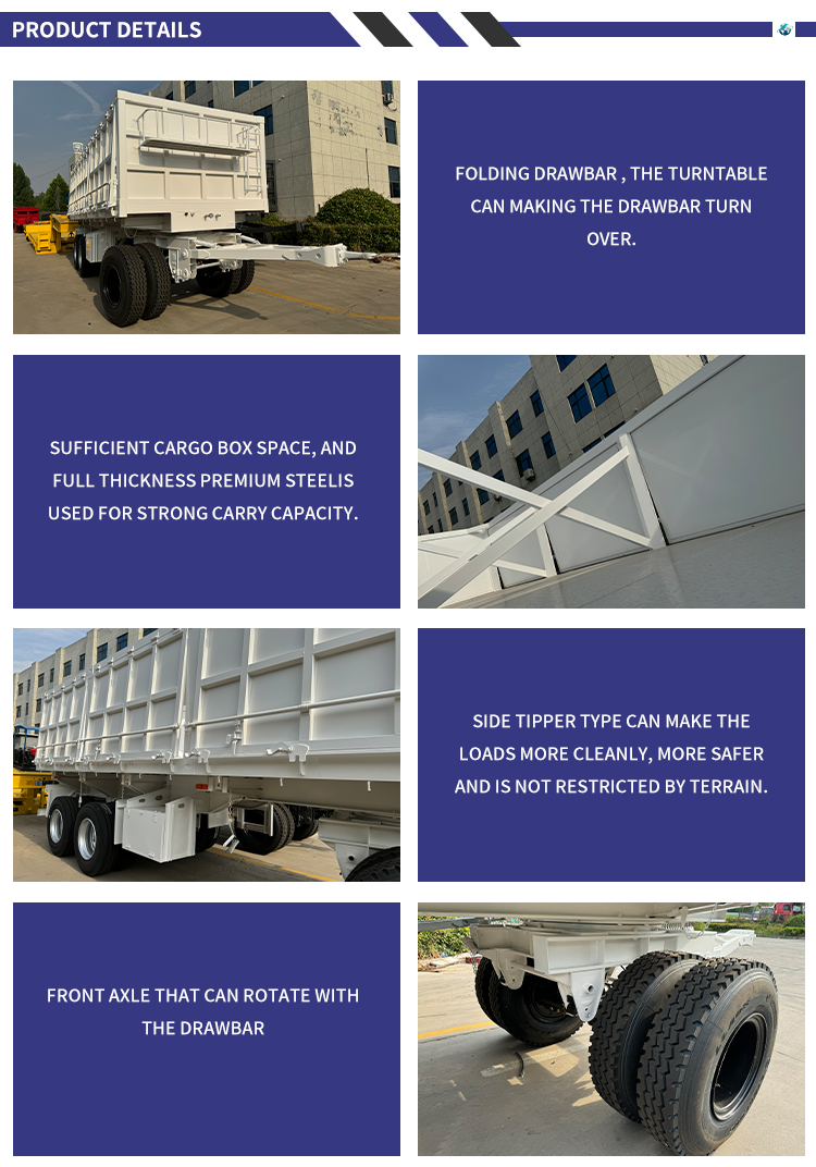 3 essieux remorque de remorquage à plusieurs étapes 10