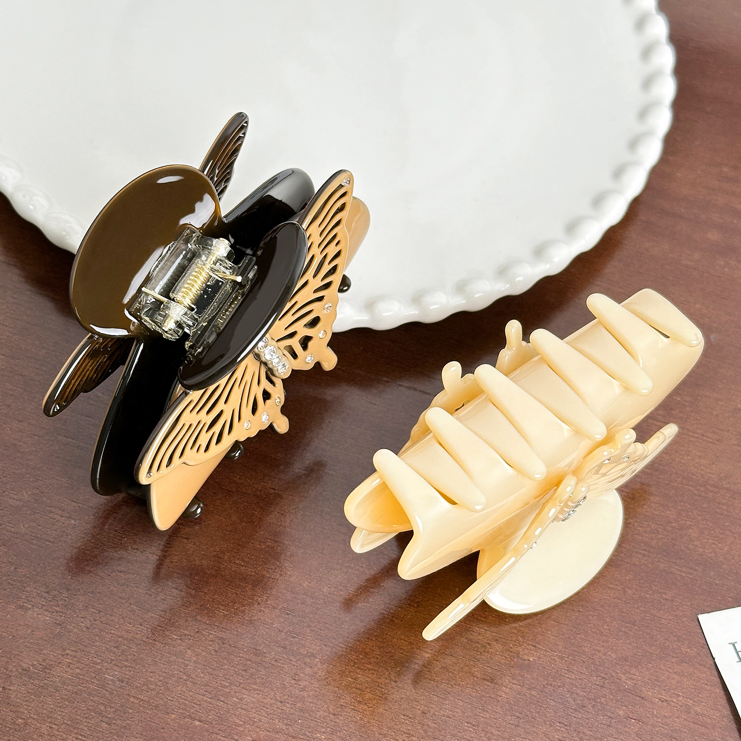 Dowell Girls Hair Clips Rhinestone Butterfly Acetate Hair Pin Stylish Hair Accessory For Kids 18