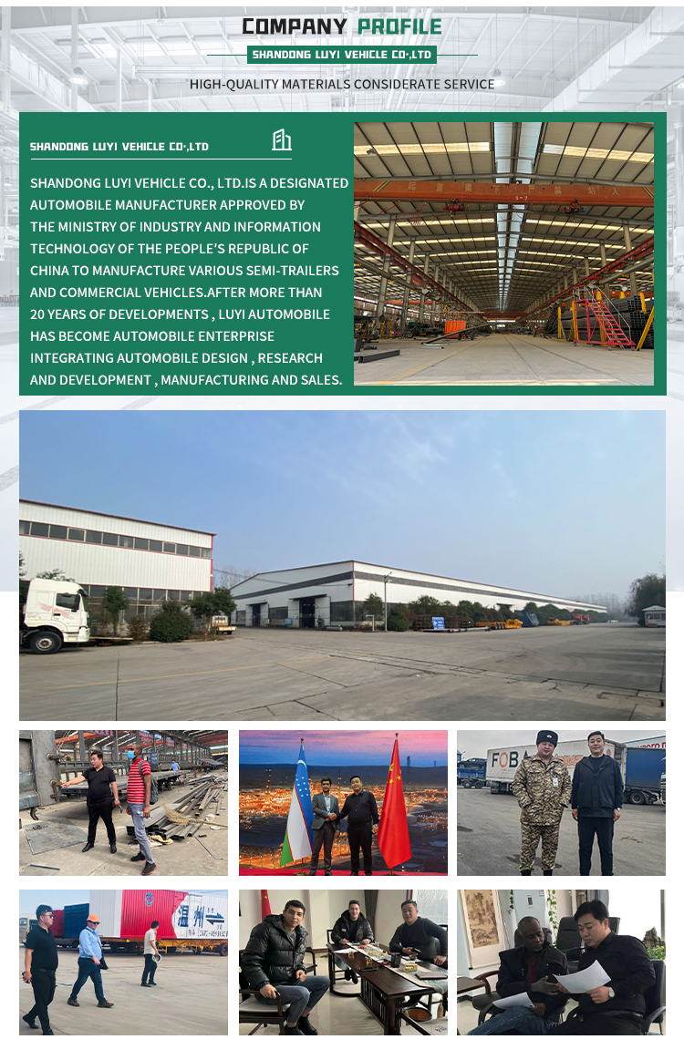 6-осиный забор типа высокая грузоподъемность полузащитный трейлер 17