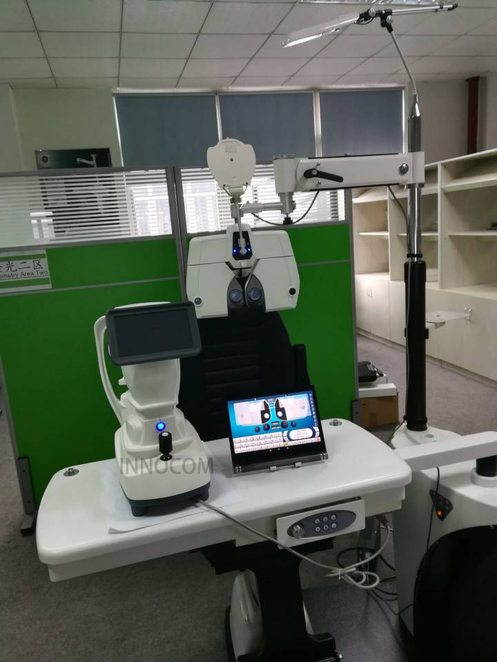 Ergonomic Adjustable Ophthalmic Chair And Stand Unit Table | INNORKOM 11