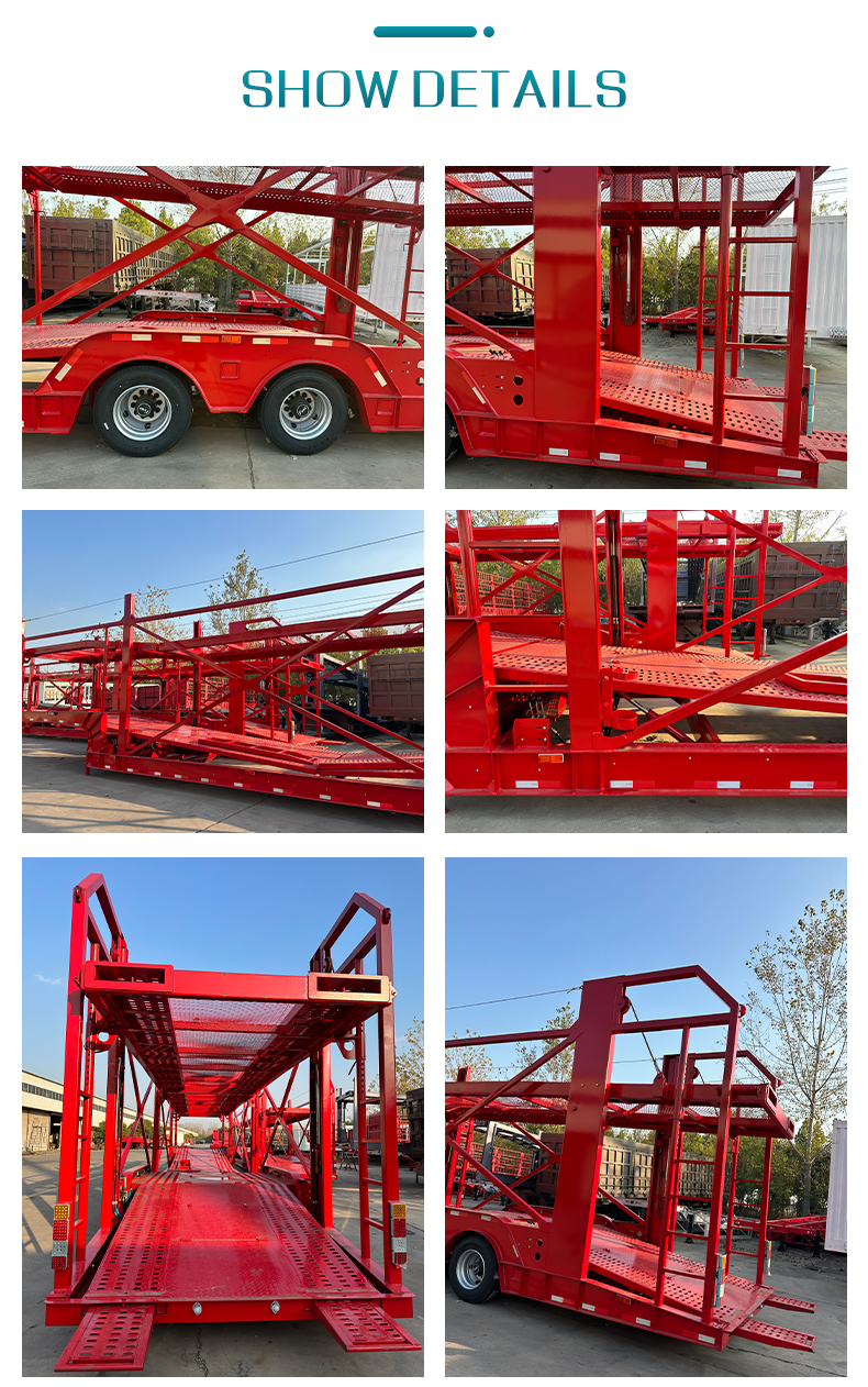 2 Axle 8 Semi de transporte de vehículos | Luyi 11