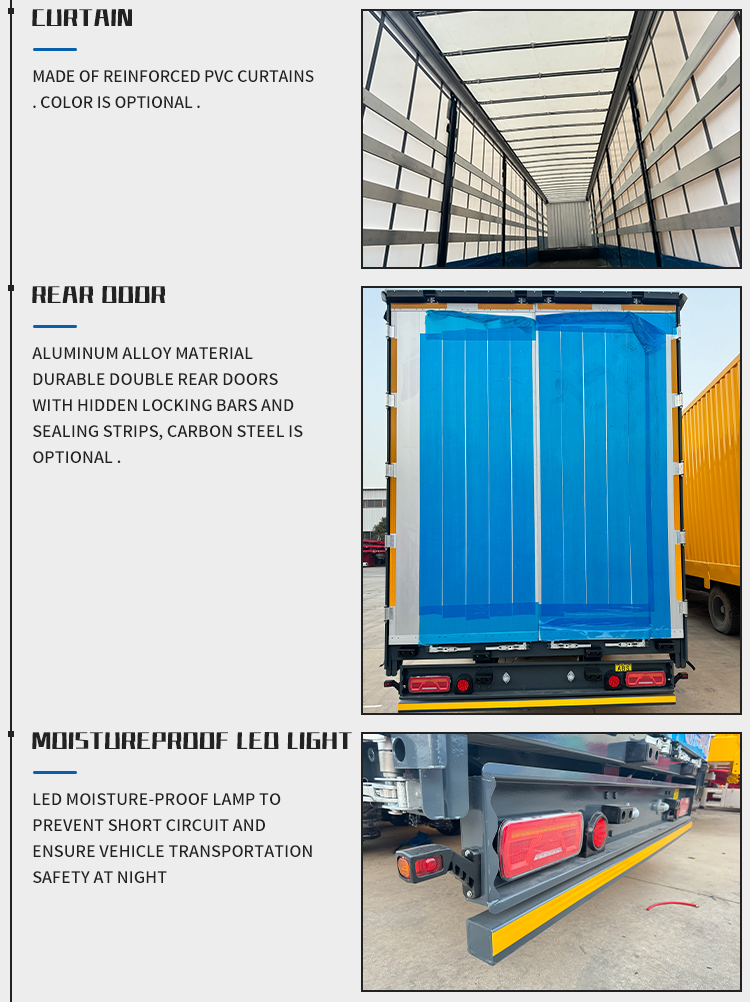 Heavy Duty 3-Axle Side Curtain Semi-trailer 12